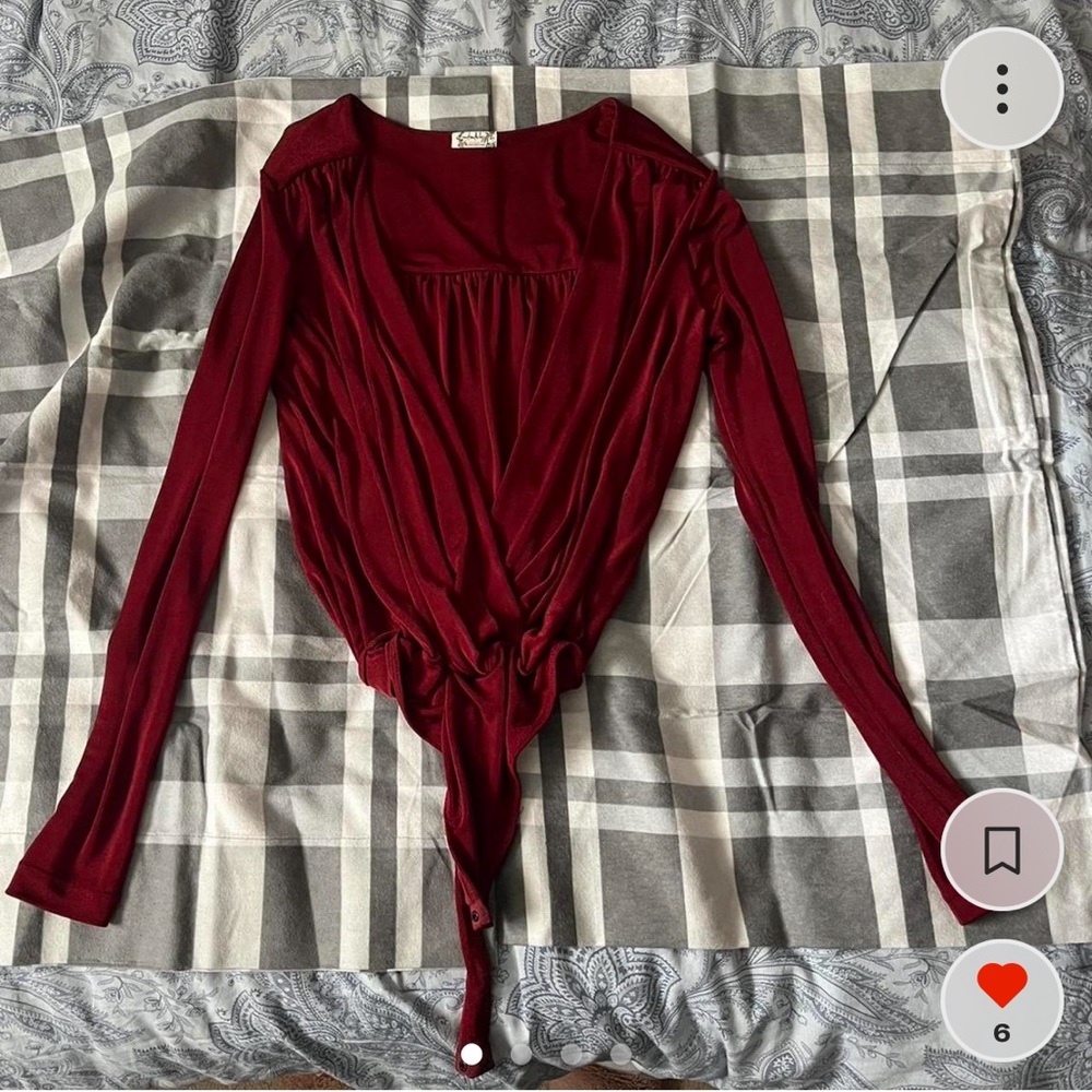 Free People long sleeve bodysuit